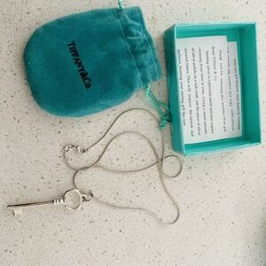 Tiffany & Co. Silver Key Necklace